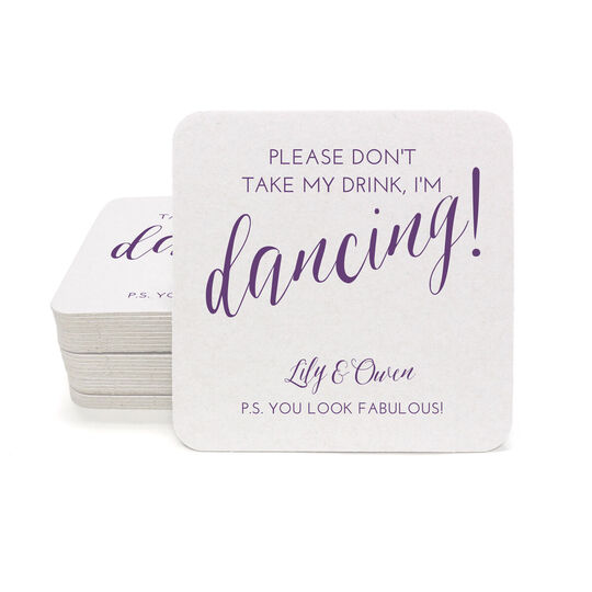 Dancing Square Coasters